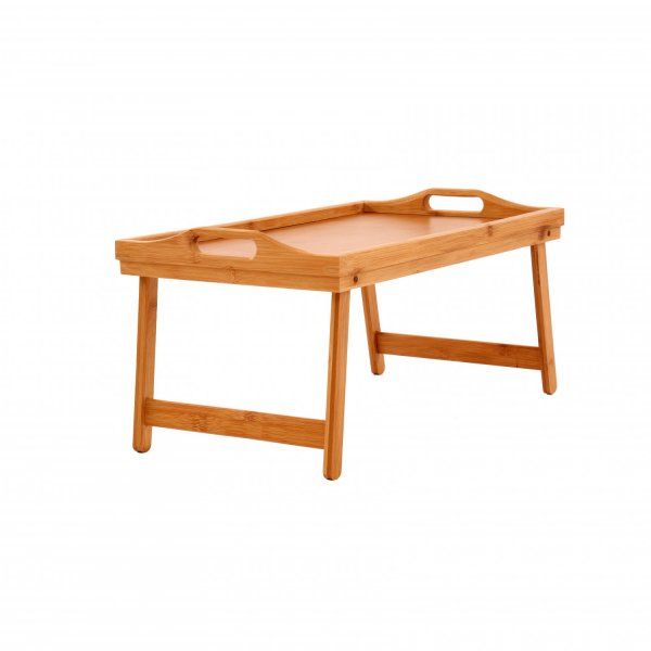 Bamboo Lap Tray Serving Breakfast Desk Laptop Table Sofa Notebook Bed  Folding