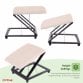 Adjustable Folding Cushion Padded Footstool Foot Rest