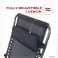 Folding Reclining Garden Deck Chair Sun Lounger Zero Gravity
