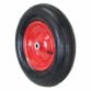 16" 4.00-8 Steel Rim Wheelbarrow Replacement Pneumatic Wheel Including Axle