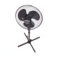16" Oscillating Black Extendable Free Standing Pedestal Fan