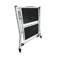 Foldable 2 Step Ladder Stepladder Non Slip Tread Safety Steel Portable Stool