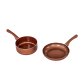 5pc Non-Stick Ceramic Copper Induction Saucepan Frying Pan Cookware Set
