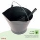 Heavy Duty Steel Fireplace Coal Bucket Scuttle Hod with Shovel