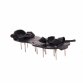 Black Garden Lawn Aerating Shoes Sandals Grass Aerator