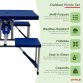 Portable Folding Outdoor Picnic Table and Bench Set 4 Seats