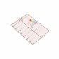 A3 Magnetic Meal Planner Kitchen Fridge Calendar Drywipe Whiteboard with 4 Pens