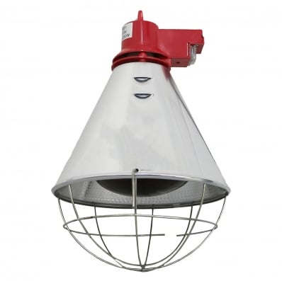 Poultry Heat Incubator Lamp 250W w. Red Bulb For Chicks/Puppies