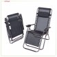 Folding Reclining Garden Deck Chair Sun Lounger Zero Gravity