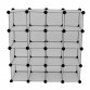 Interlocking 16 Compartment Shoe Organiser Cube Rack White