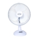 12" Oscillating White Desk Top Fan