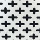 Small White Wooden Cross Pattern Radiator Cover MDF Cabinet