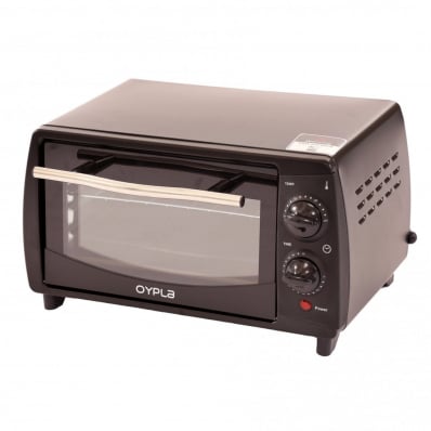 9L Electric Black Mini Oven 800W 50HZ 230V Adjustable Temperature Control