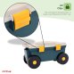 Outdoor Garden Rolling Tool Cart Storage Box with Rotating Seat