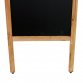 Wooden Chalkboard Blackboard Pavement Display Sign A-Board