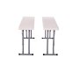 2x 3ft Folding Heavy Duty Outdoor 2 Person Trestle Bench Chair
