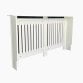 Large White Wooden Slatted Grill Radiator Cover MDF Cabinet