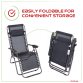 2x Folding Reclining Garden Deck Chair Sun Lounger Zero Gravity