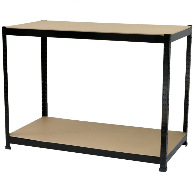 Industrial Heavy Duty Steel Workbench Table Shelving Garage Shed - Click Image to Close