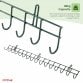 16 Hook Wall Mounted Garden Tool Storage Rack Hanger Shed & Garage