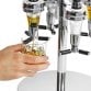 4 Bottle Rotating Spirit Drink Dispenser Stand Bar Shot Measurer
