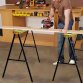 2x Saw DIY Garage Work Bench Carpentry Building Trestles Load 100KG