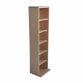 6 Tier Beech Wooden CD DVD Game Book Shelf Storage Tower Rack - Fits 102 CDs