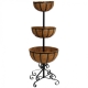 3 Tier Metal Garden Flower Fountain Plant Display Stand