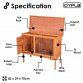 Single Rabbit Hutch 820x390x700mm