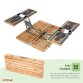 Wooden Folding Outdoor Picnic Table and Bench Set 4 Seats