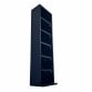 6 Tier Black Wooden CD DVD Game Book Shelf Storage Tower Rack - Fits 102 CDs