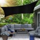 3m x 4m Black Rectangular Outdoor Patio Sun Shade Sail Canopy UV Protection