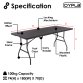 6ft Folding Rattan Trestle Table Heavy Duty Catering Garden Party 1.8m