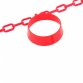 Set of 5 Chain Holders Including 5m Red Plastic Barrier For Road Cones