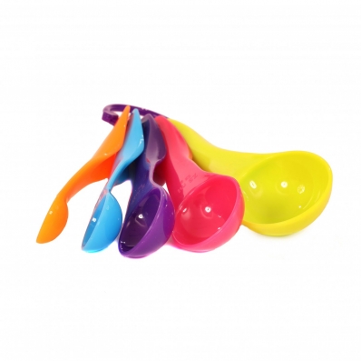 5 Piece Plastic Measuring Spoon Kitchen Utensils Set