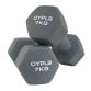 Pair of 7kg Hex Anti Roll Neoprene Non Slip Hand Dumbbells Workout Weights