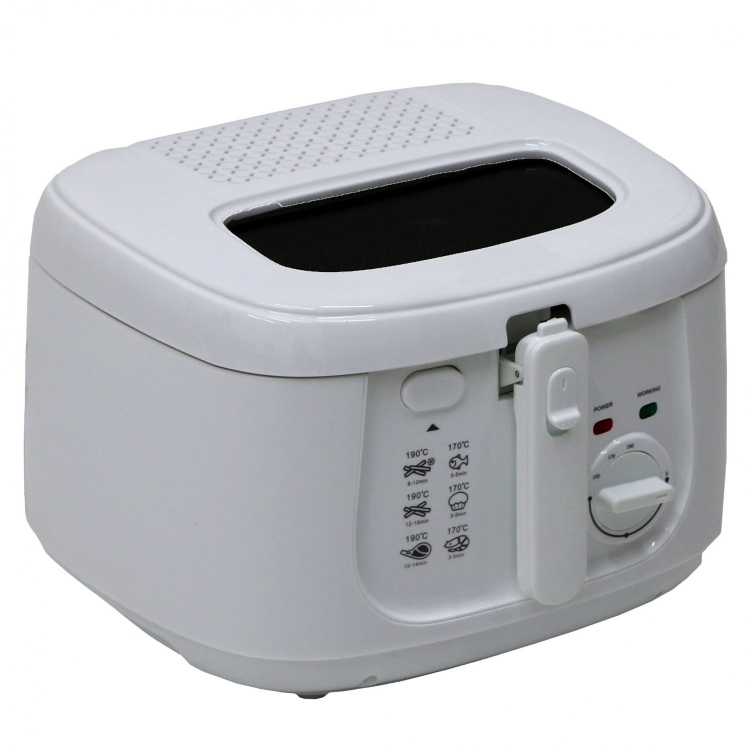 2.5L 1800W Electric Deep Fat Fryer Non Stick Chip Pan Basket Oil - Click Image to Close