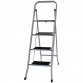 Foldable 4 Step Ladder Stepladder Non Slip Tread Safety Steel