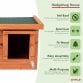 Wooden Hedgehog House Hibernation Shelter 360x240x400mm