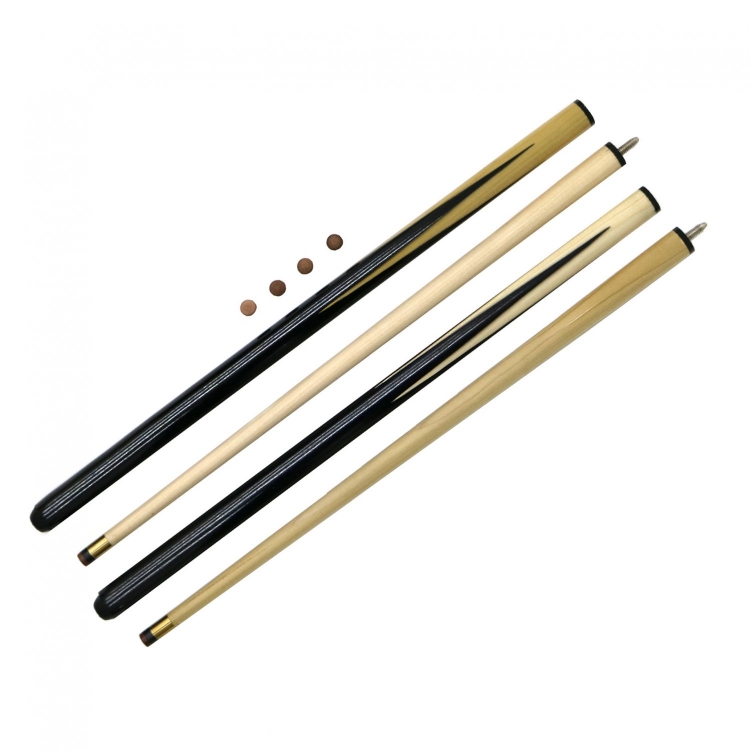 2x Small 36" Pool / Snooker Cues with Spare Tips - Click Image to Close