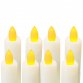 8 Flameless Battery Operated LED Taper Candles w/ Timer