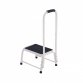Single Caravan Step Stool Steel Non Slip Rubber Tread Safety with Handle