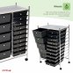 15 Drawer Storage Mobile Makeup Salon Trolley Portable Organiser