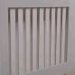 Large​ Grey Wooden Slatted Grill Radiator Cover MDF Cabinet