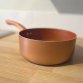 5pc Non-Stick Ceramic Copper Induction Saucepan Frying Pan Cookware Set