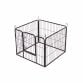 Small Folding 4 Panel Pet Dog Rabbit Run Play Pen Whelping Cage Enclosure