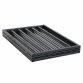 Black Dog Safety Folding Wooden Pet Gate Portable Indoor Barrier