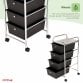 4 Drawer Storage Mobile Makeup Salon Trolley Portable Organiser