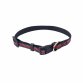 Red Adjustable Comfortable Reflective Red Dog Collar for Neck Size 24-36cm