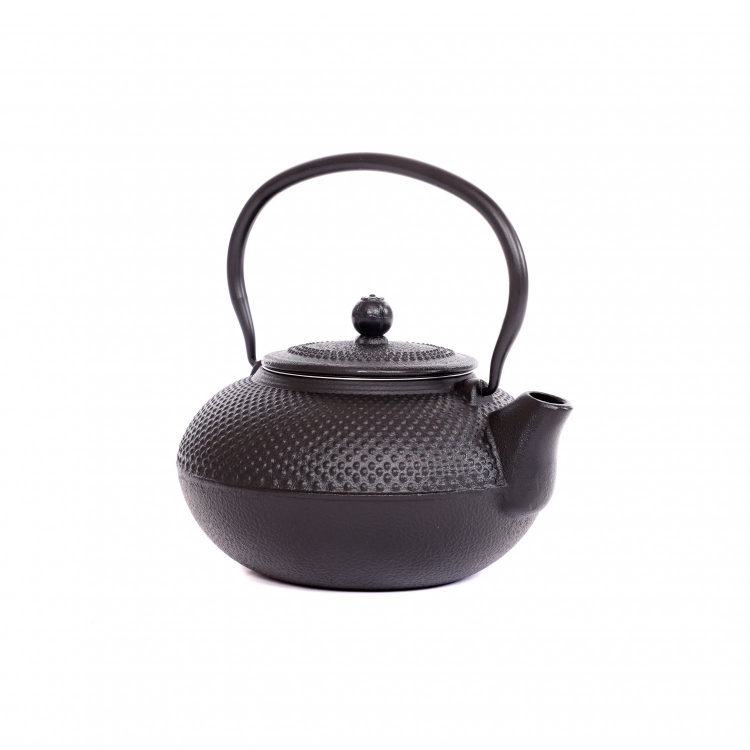 1.5L Japanese Style Cast Iron Hob Nail Teapot with Stainless Steel Infuser - Click Image to Close
